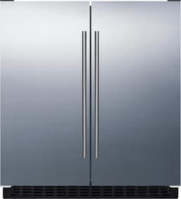 FFRF3075WCSS 30" Side-by-Side Compact Refrigerator and Freezer with 5.4 cu. ft. Capacity LED Lighting Frost Free Operation High Temperature and Open Door Alarm in Stainless Steel Exterior | Fridge.com