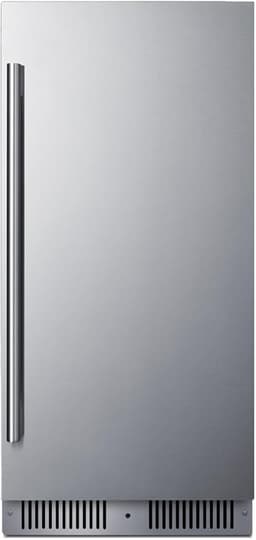 Summit 15” Refrigerator, 1.8 cu.ft. Capacity, Built-in Refrigerator Undercounter, Shallow 18” Depth, Stainless Steel- SDHR1534 | Fridge.com