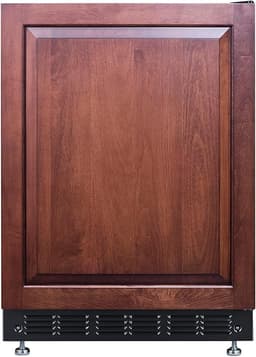 Summit FF6BK2SSRSIF 24” Wide Under Counter Refrigerator 5.5 cu.ft. with Panel-Ready Door (Panel Not Included) Automatic Defrost Operation, and Deluxe black interior (Panel Ready-RHD) | Fridge.com