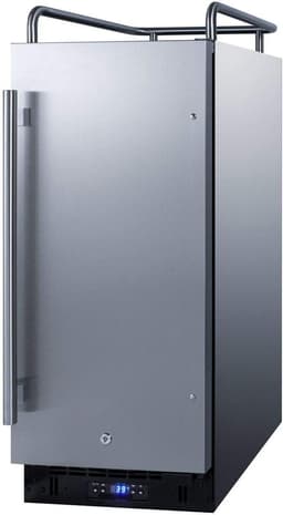 Summit Appliance SBC15NKCSS Built-in 15" Wide Commercially Listed Kegerator with Auto Defrost, Digital Thermostat, Versatile Kegerator, Front Lock, Sealed Back and Complete Stainless Steel Exterior | Fridge.com