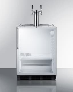Summit 24" Undercounter Kegerator, Dual Tap Kit, ADA-Compliant, Glass Door- SBC56GBICSSADA | Fridge.com