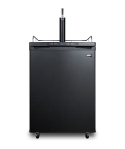 Summit 24 Inch Black Kegerator Full Sized Beer Dispenser Single Tap Included - SBC635MBK | Fridge.com
