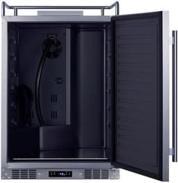 Summit Appliance SBC682NK 24" Wide Built-In Kegerator; Commercially Approved; 5.6 cu.ft Interior; Memory IC Function; Weatherproof Design; Built-in Capable; Automatic Defrost; Digital Thermostat | Fridge.com