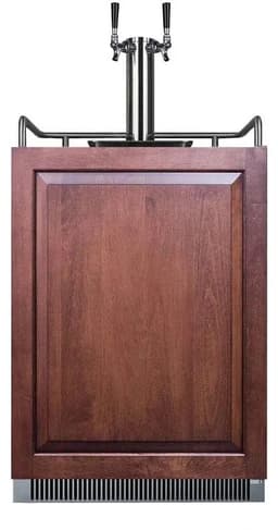 Summit Appliance SBC682PNRCMTWIN Panel Ready 24" Wide Built-in Cold Brew/Nitro Coffee Kegerator, Panel Not Included, 5.6 cu.ft. Interior, Dispenses Both Flat and Nitro Coffee, Dual Tap System | Fridge.com