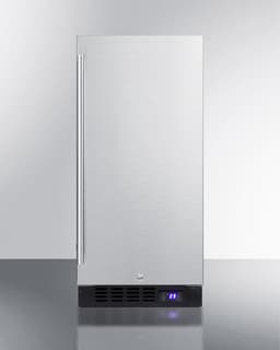 Summit SCFF1533BCSS Cabinet Freezer with 2.45 cu. ft. Total Capacity Frost Free Operation Adjustable Chrome Shelves Sabbath Mode Setting and 100% CFC Free in Stainless | Fridge.com