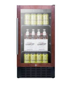 Summit Appliance SCR1841BPNR P18 Wide Built-In Beverage Center (Panel Not Included); Digital Display; 2.7 cu.ft. Capacity, LED Lighting; Automatic Defrost; Fully Finished Black Cabinet | Fridge.com