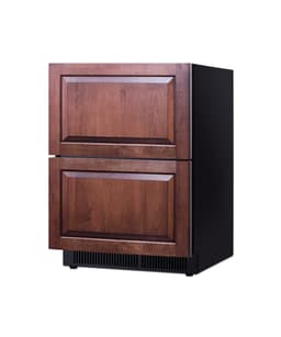 Summit 24” Two Drawer Refrigerator, 3.4 cu.ft. Capacity, 18” Shallow Depth, Panel Ready*- SDHDR2446PNR (Panels Not Included) | Fridge.com