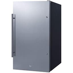Summit 19” Refrigerator, Shallow Depth, Built-in, Outdoor Refrigerator, ENERGYSTAR, 3.13 cu.ft.Capacity, Stainless Steel- SPR196OS | Fridge.com
