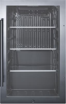 Summit 19” Beverage Center, 3.13 cu.ft. Capacity, Outdoor Refrigerator, Shallow Depth, Stainless Steel & Glass- SPR488BOSCSS | Fridge.com