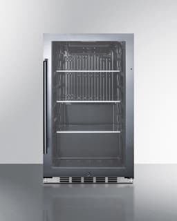 Summit SPR488BOSH34C 19 Inch Wide 3.13 Cu. Ft. Beverage Cooler with Weatherproof Exterior - Stainless Steel | Fridge.com