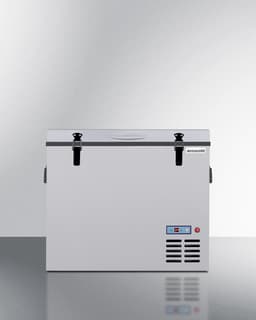 Summit Portable Refrigerator & Freezer, 1.94 cu.ft. Capacity, 12V DC Socket or Standard Wall Outlet, Gray- SPRF56 | Fridge.com