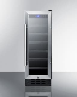 Summit Appliance Single Zone 11.88'' 21 Bottle Wine Refrigerator With Reversible Door | Fridge.com