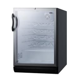 Summit SWC6GBLADA Wine Chiller Beverage Refrigerator, Glass/Black | Fridge.com