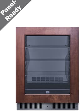 Summit 24” Beverage Center, 4.73 cu.ft., Capacity, Stainless Steel & Glass - CL24BV1PNR (*Panels not included) | Fridge.com
