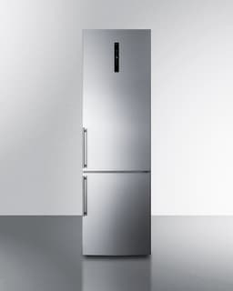 Summit 24" Refrigerator, 11.7 cu.ft Capacity Refrigerator - Freezer, Bottom Freezer, Ice Maker, Counter Depth, Stainless Steel - FFBF181ES2IM | Fridge.com
