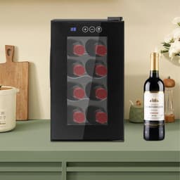 SUNYOU Single Zone 10.16'' Freestanding 8 Bottle Wine Refrigerator | Fridge.com