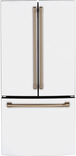 Cafe CWE19SP4NW2 18.6 cu. ft. French Door Refrigerator in Matte White, Fingerprint Resistant, Counter Depth and ENERGY STAR | Fridge.com