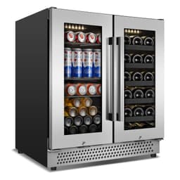 Tazpi 30 in. 29 Bottle And 110 Can Dual Zone Built-In/Freestanding Wine & Beverage Refrigerator | Fridge.com