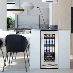 130 Cans (12 oz.) 3.1 Cubic Feet Freestanding & Built-In Beverage Refrigerator With French Handle | Fridge.com