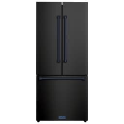 Thor Kitchen Gordon Ramsay 30 Inch 17.7 cu ft French Door Counter Depth Refrigerator with Ice Maker in Black/Navy Blue | Fridge.com