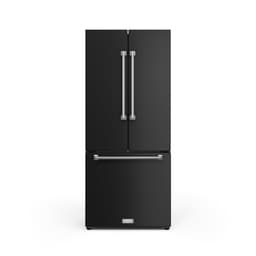 Thor Kitchen Gordon Ramsay 30 Inch 17.7 cu ft French Door Counter Depth Refrigerator with Ice Maker in Black/Stainless Steel | Fridge.com