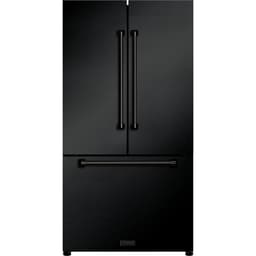 Thor Kitchen Gordon Ramsay 36 Inch 20.3 cu ft French Door Counter Depth Refrigerator with Ice Maker in Black | Fridge.com