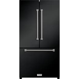 Thor Kitchen Gordon Ramsay 36 Inch 20.3 cu ft French Door Counter Depth Refrigerator with Ice Maker in Black/Stainless Steel | Fridge.com