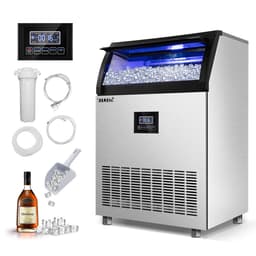 24.3 in. 320 lbs. Built-In Ice Maker With Flip-Up Door, Water Filter, Scoop, And 55 lbs. Storage Bin | Fridge.com