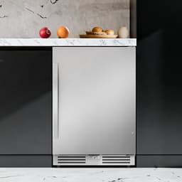 24" Beverage Refrigerator - 190 Can Capacity, Reversible Door, Built-In Or Freestanding Beer Fridge, Soda & Drink Cooler With Glass Shelves & LED Ligh | Fridge.com