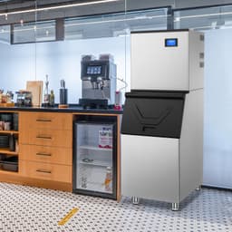 Tittla 22.3" 510 lbs/Day Commercial Ice Maker, Air-Cooled Stainless Steel Ice Machine With Adjustable Cube Size, 156 Cubes Per Cycle, Built-In Or Free | Fridge.com