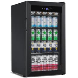 145 Cans 3 cu. ft. Built-In/Freestanding Beer And Beverage Refrigerator With Recessed Handle And White LED Lighting | Fridge.com