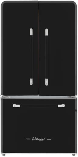 Unique Appliances - 36 in. Wide Classic Retro 36-Inch 21 cu.ft. Counter Depth French Door Refrigerator - Midnight Black | Fridge.com