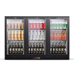 11.4 cu.ft Back Beverage Refrigerator With 3 Glass Doors, Commercial Back Bar Cooler | Fridge.com