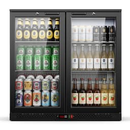 7.3 cu.ft Back Beverage Refrigerator With 2 Glass Doors, Commercial Back Bar Cooler | Fridge.com