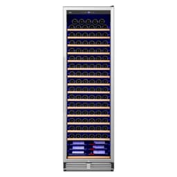 189 Bottle Built-In/Freestanding Single Zone Wine Refrigerator With Adjustable Thermostat, Blue LED Lighting, 16 Removable Beech Wood Shelves, Uv-Resi | Fridge.com