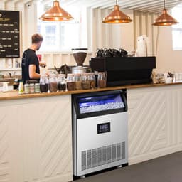 Velivi 360 lb. Daily Production Cube Clear Ice Freestanding Commercial Use Ice Machines | Fridge.com