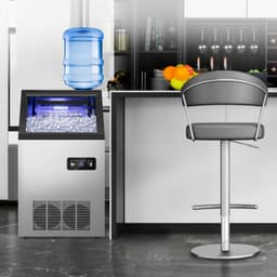 150 lb. Daily Production Cube Clear Ice Stainless Steel Under F/Freestanding Ice Maker | Fridge.com