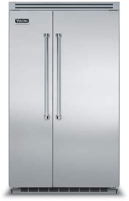 Viking 48 Inch 5 48" Built In Counter Depth Side-By-Side Refrigerator VCSB5484SS | Fridge.com