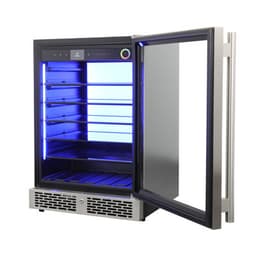 Vinotemp Vinoglow Single-Zone Beverage Center 24-Inch Wide In Stainless Steel | Fridge.com