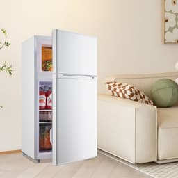 WANAI 3.5 cu.ft Mini Fridge With Freezer, Compact Refrigerator For Office, Dorm, Apartment, 7-Level Adjustable Thermostat, 2 Removable Shelves And Bak | Fridge.com