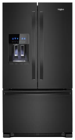 Whirlpool 36 in. Wide French Door Refrigerator in Black 25 cu. ft. | Fridge.com