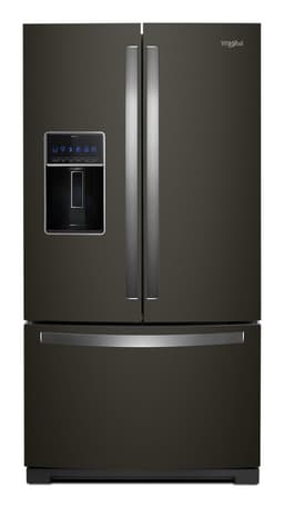 Whirlpool 36 in. Wide French Door Refrigerator in Black 27 cu. ft. WRF757SDHV | Fridge.com