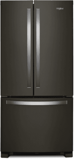 Whirlpool 33 in. Wide French Door Refrigerator in Black 22 cu. ft. | Fridge.com