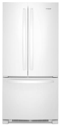Whirlpool 33 in. Wide French Door Refrigerator in White 22 cu. ft. | Fridge.com