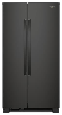 Whirlpool 33 in. Wide Side-by-Side Refrigerator in Black 22 cu. ft. | Fridge.com