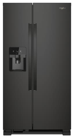 Whirlpool 36 in. Wide Side-by-Side Refrigerator in Black 25 cu. ft. WRS325SDHB | Fridge.com