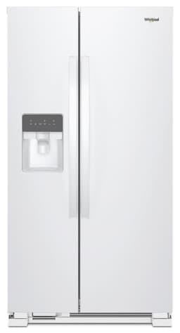 Whirlpool 36 in. Wide Side-by-Side Refrigerator in White 25 cu. ft. | Fridge.com