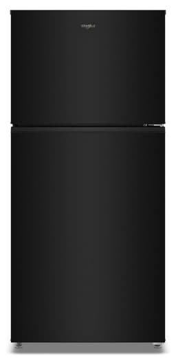 Whirlpool 29.5 in. Wide Top Freezer Refrigerator with Total Coverage Cooling in Black 19.2 Cu. Ft. WRTX3019SB | Fridge.com