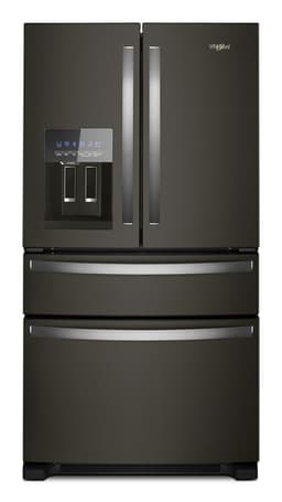 Whirlpool 36 in. Wide French Door Refrigerator in Black 25 cu. ft. | Fridge.com