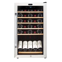 Whynter - 34 Bottle Freestanding Wine Refrigerator With Display Shelf - Stainless Steel | Fridge.com